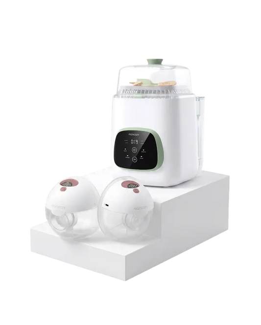 M5 Smart Wearable Breast Pump & KleanPal Pro Baby Bottle Washer and Sterilizer Bundle