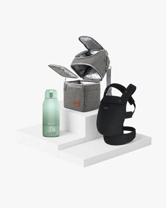 On the Go Bundle:PureHug Baby Carrier and Breastmilk Cooler Bag and Bottle Warmer
