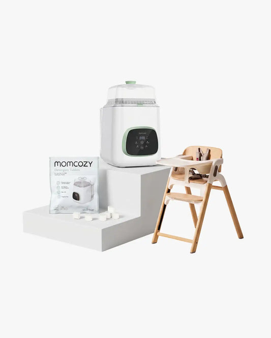 Clean & Feeding Bundle: Bottle Washer and High Chair and Washing Block | US