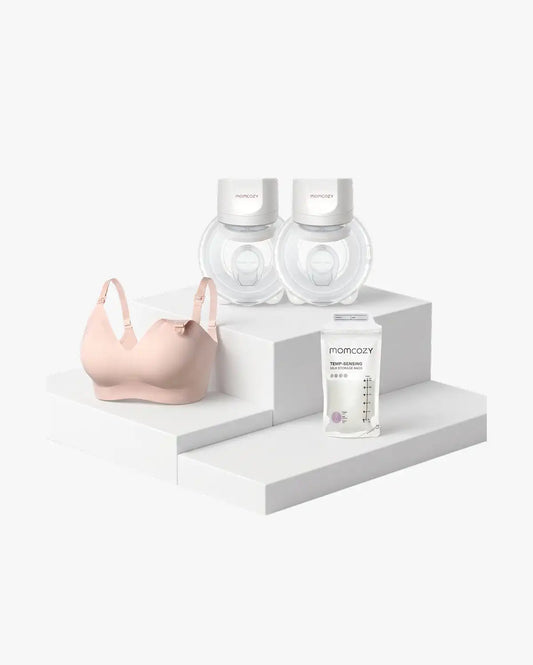 Feeding Bundle:S12 Pro Quick and 4-in-1 Hands Free Pumping Bra and 120 Breastmilk Storage Bags