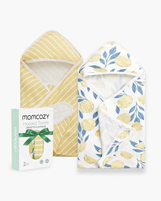 Baby Hooded Towel for Newborn Shower - 2-Pack