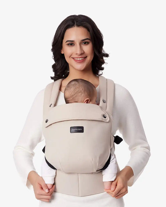 Comfort Bundle: PureHug Baby Carrier Khaki Color and Ergonest Belly Band