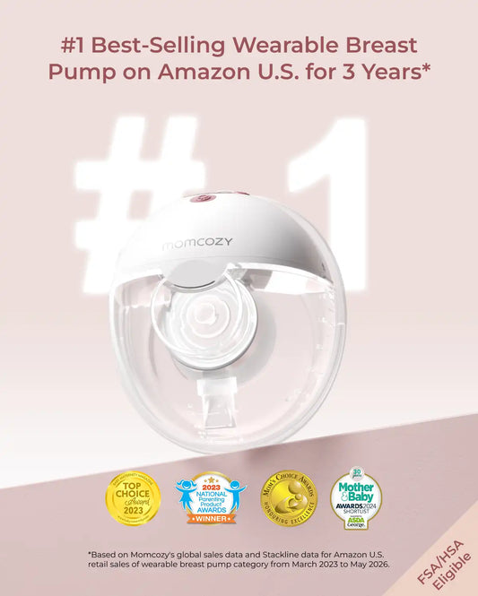 Momcozy Breast Pump M5 Smart + 120 Breastmilk Storage Bags