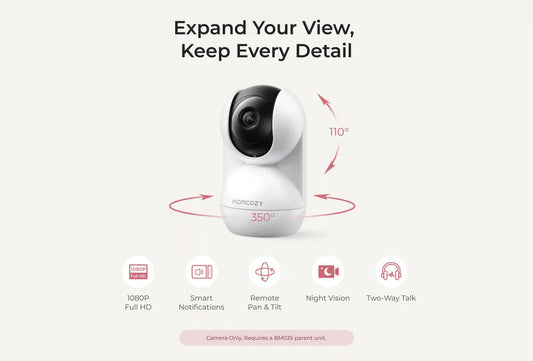 1080p Full HD Camera for Video Baby Monitor BM03 Black