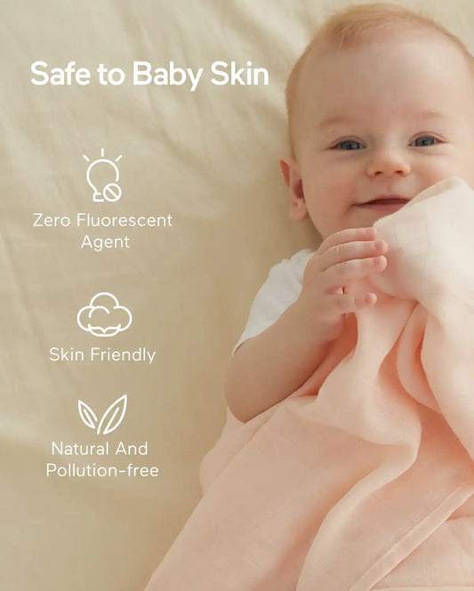 Momcozy Softness Swaddle Blankets -  Heart Flower (4 Pack)