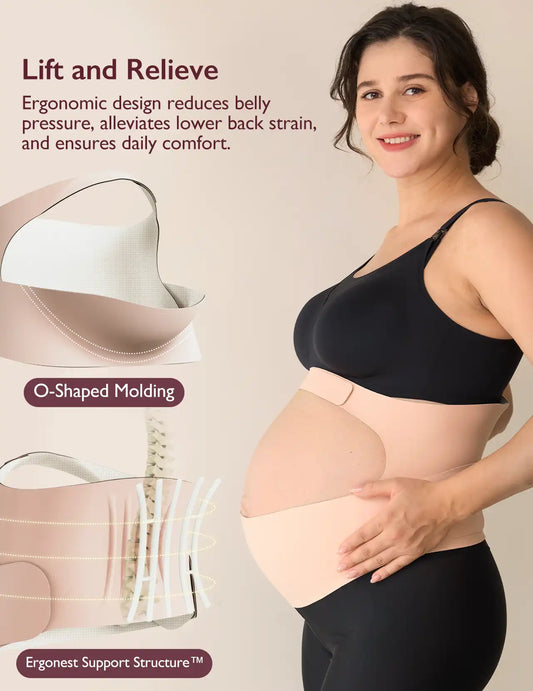 Ergonest Maternity Belly Band & High Waist Pregnancy Underwear &  Pregnancy Wedge Pillows Bundle