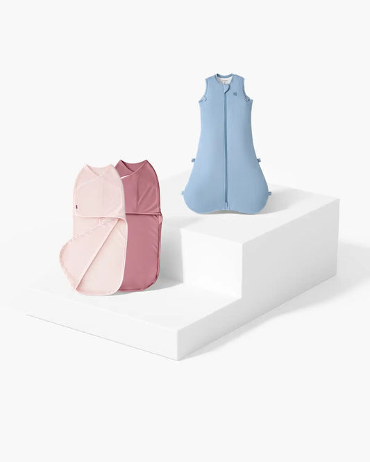 Baby Sleep Sack 1.5 TOG & Easy Swaddle Wrap For 0-3M Bundle