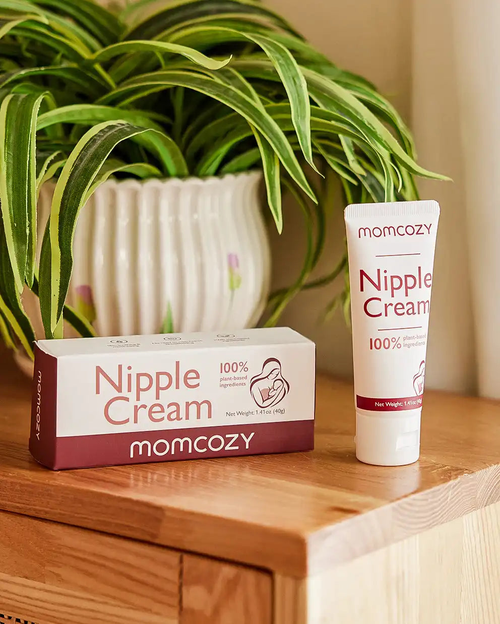 100% Natural Nipple Cream for Breastfeeding - Lanolin-free